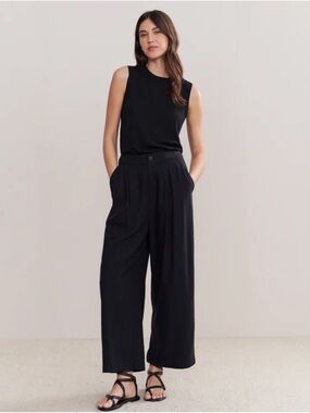 NWT Jenni Kayne Relaxed Trouser Black 2
